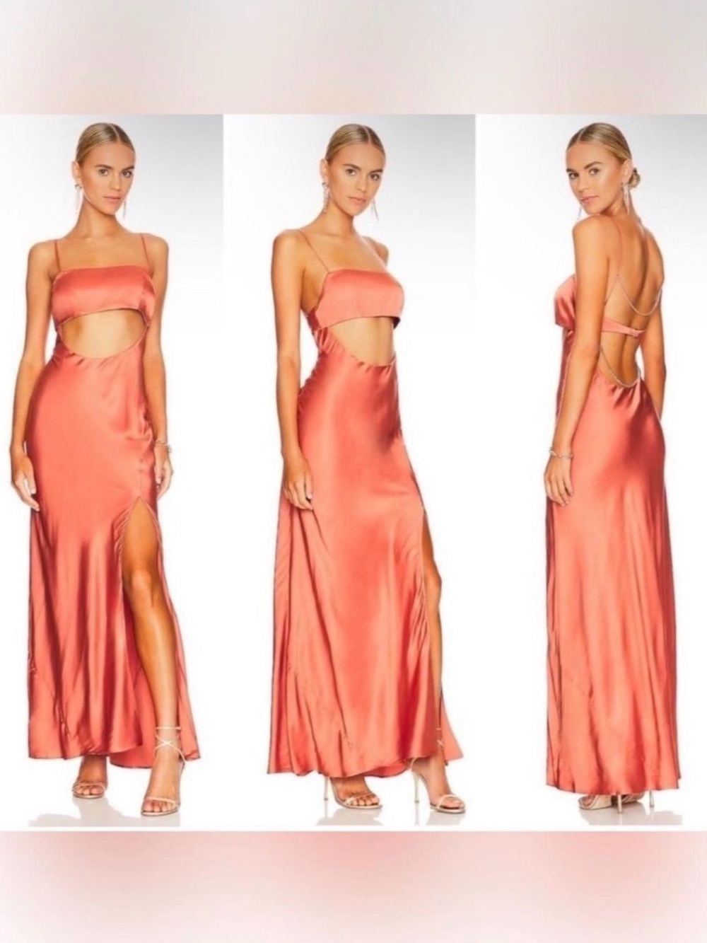 LPA Revolve Maxi dress Fall Orange